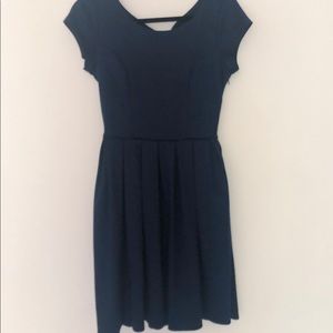 Fleet Collection Navy Blue Bow Dress Size M